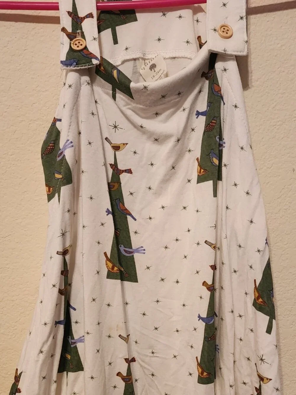 Kate Quinn Christmas Tree overall romper
